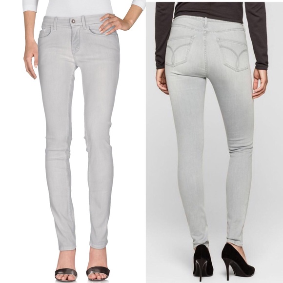 Calvin Klein Denim - Light Grey Calvin Klein Stretch Skinny Leg Jeans